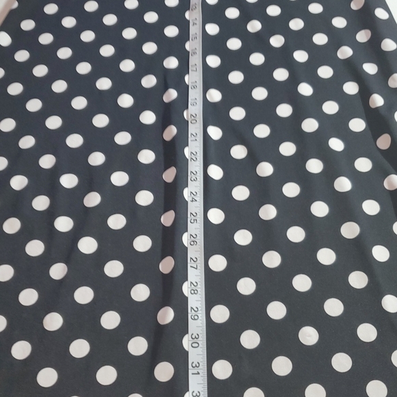 MSK Black and White Polka Dot Dress with Ring Detail - Picture 7 of 10